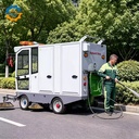 SDROD Ride-on Electric Commercial Floor Scrubber Self-Propelled Street & Lane Cleaning Vehicle Brand-new 42 Gal Hopper Capacity