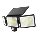 IP65 Waterproof New Generation 6000K Daylight LED Solar Outdoor Wall Light Long Strip Body Sensor for House Deck Fence Garden