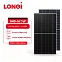 Longi Hi-MO X10 Guardian 640W-670W Solar Panels Kit N-Type BC Technology Double Glass PV Modules Competitive Price