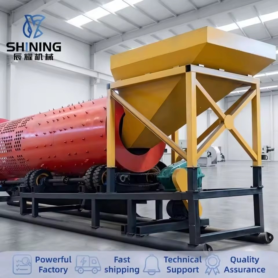 Adjustable 200-300t/h Placer Gold Scrubber Trommel for Fixed Large Washing Stations at African Mining Camps