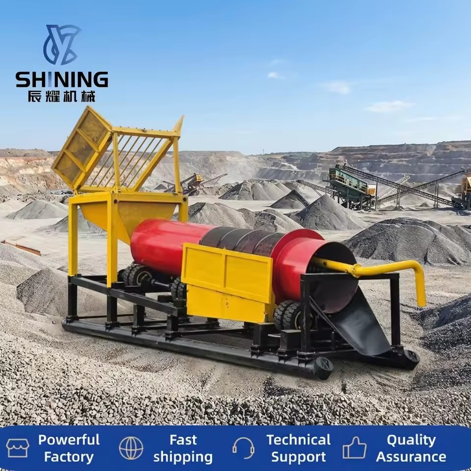 Custom Scrubber Trommel 120-150t/h Placer Gold Rotary Washing Machine for Large Scale African River Gold Mining