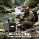 Dual Charging 3000Wh PortablePowerStation 1500W Solar Generator LiFePO4 3500 Cycles Solar + AC 1200W Input for Off-grid Survival