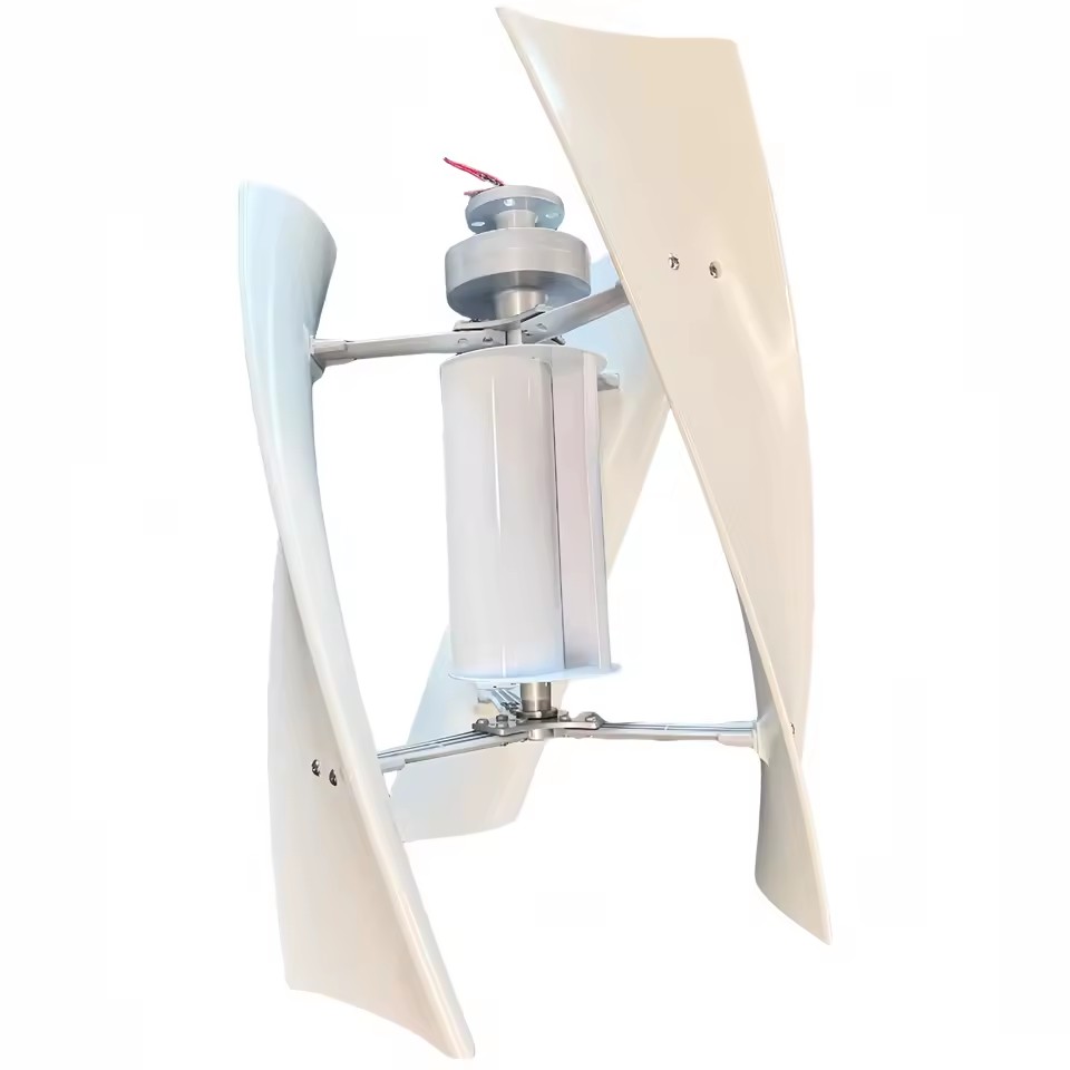 100W Wind Turbine Vertical Axis Wind Power Generation off Grid Power Generation Equipment Gentle Wind Start