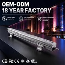 LED Wall Washer Bar Outdoor IP66 RGBW DMX512 36W Linear Light Bar for Building Facade Architectural Lighting