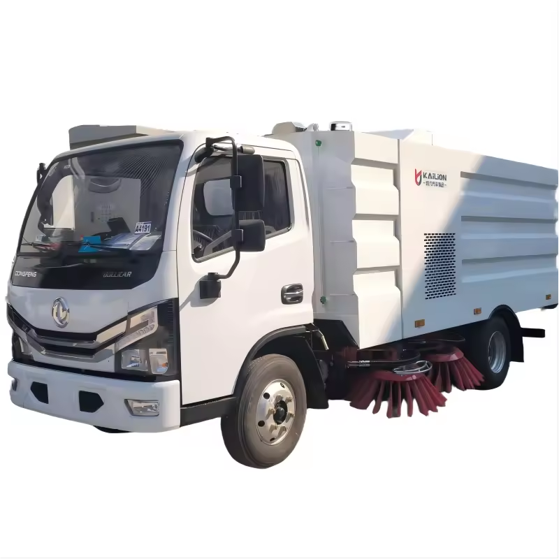 Vacuum Street Sweeper Truck Road Cleaning Vehicle, 1.5m³ Water & 4m³ Dust Tank, Customizable Municipal Road Sweeping Washer