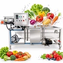 Continuous Bubble Washer for Sweet Potato Yam Cassava Taro Root Crop Processing