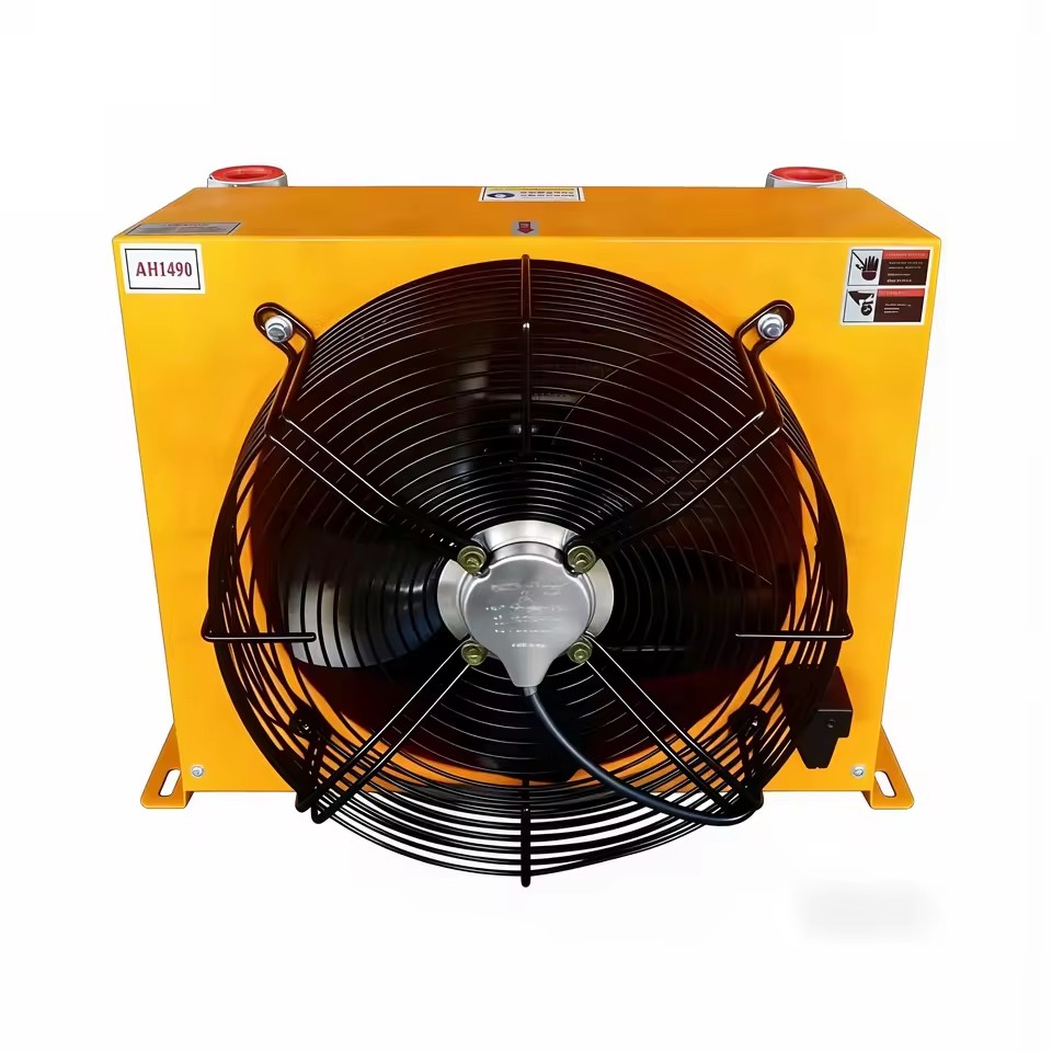 Hydraulic Oil Air-Cooled Radiator Cooler AH1490T Industrial Truck-Mounted Oil Tank with DC24V/AC220V/380V and 250L/min Flow