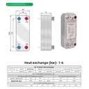 Brazed Plate Heat Exchanger Stainless Steel Fluorine Water Industrial Household Superheat 5 Year Warranty Mainland