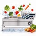 Bubble Washer for Broccoli Cauliflower Cabbage Leafy Vegetable Food Processing
