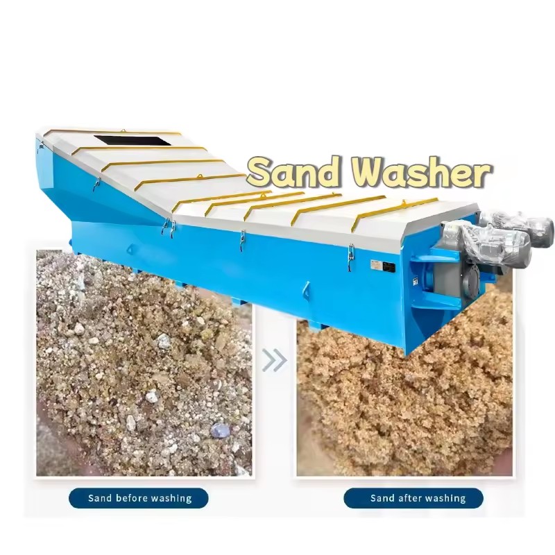High Efficiency Brand Spiral Sand Washing Machine Q355B Material 10-30T/H Capacity ISO9001 Certified for Construction