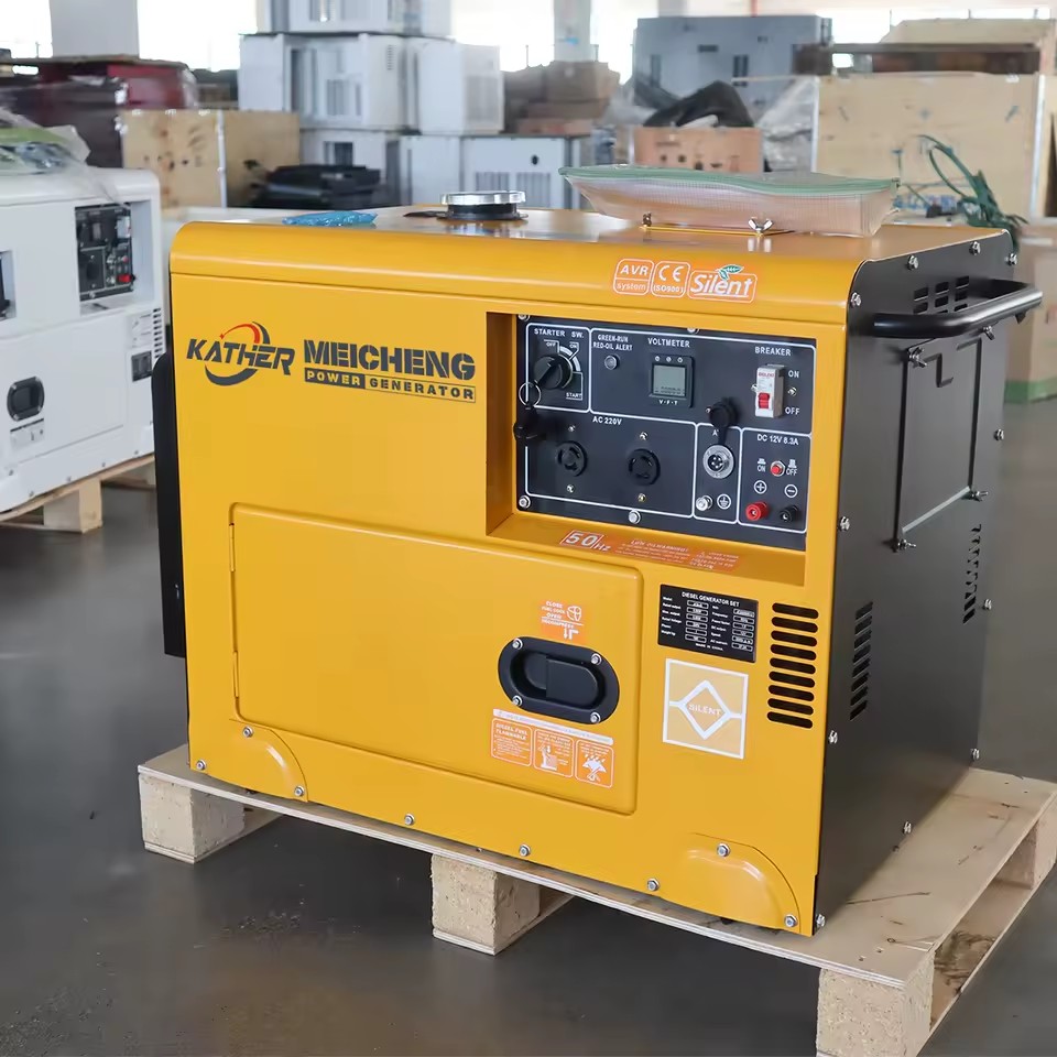 10KW 10KVA Silent Diesel Generator Sets Soundproof Low Noise 1/3 Phase Diesel Engine 20KW 12KW 8KW 6KW 5KW 3KW Generator Set