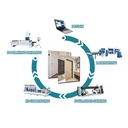 WPC/MDF Flush Door Production Line with Saw Machines Hot Press Conveyor Automatic Operation High Capacity