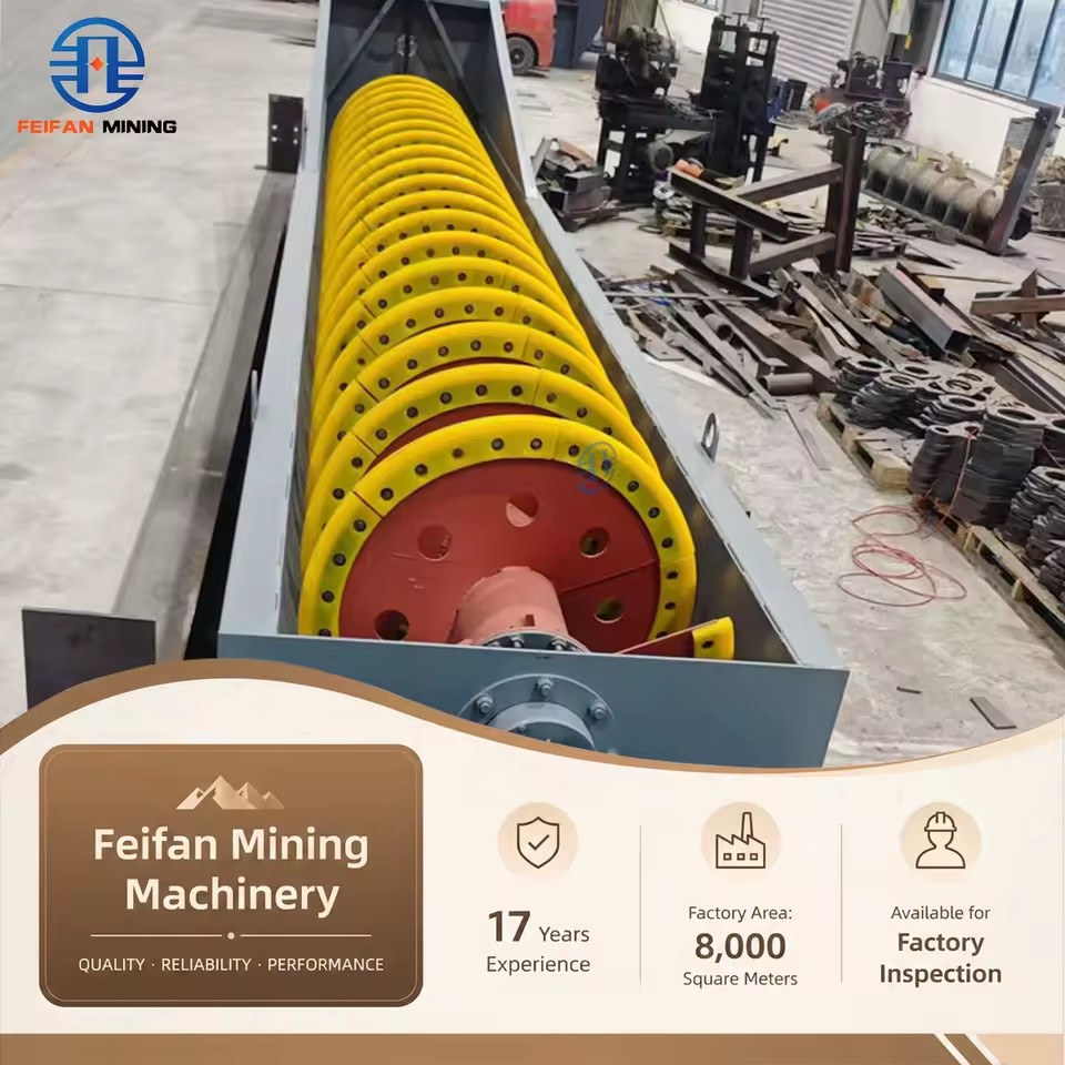 OEM Smart Control Single Helix Mining Stone Purification Equipment Industrial Production Spiral Sand Washing Machine