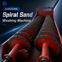 OEM Reinforced Base Dual Helix Mining Mineral Washing Equipment Stable Reduced Fines River Aggregate Spiral Sand Washer