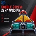 OEM Easy Installation Double Screw Mining Aggregate Purification Machinery Industrial Production Spiral Sand Washer
