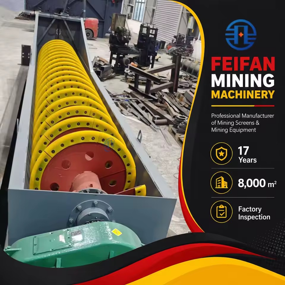 OEM Reduced Downtime Single Shaft Gold Ore Purification Plant Reliable Stable Output Multiple Models Spiral Sand Washer