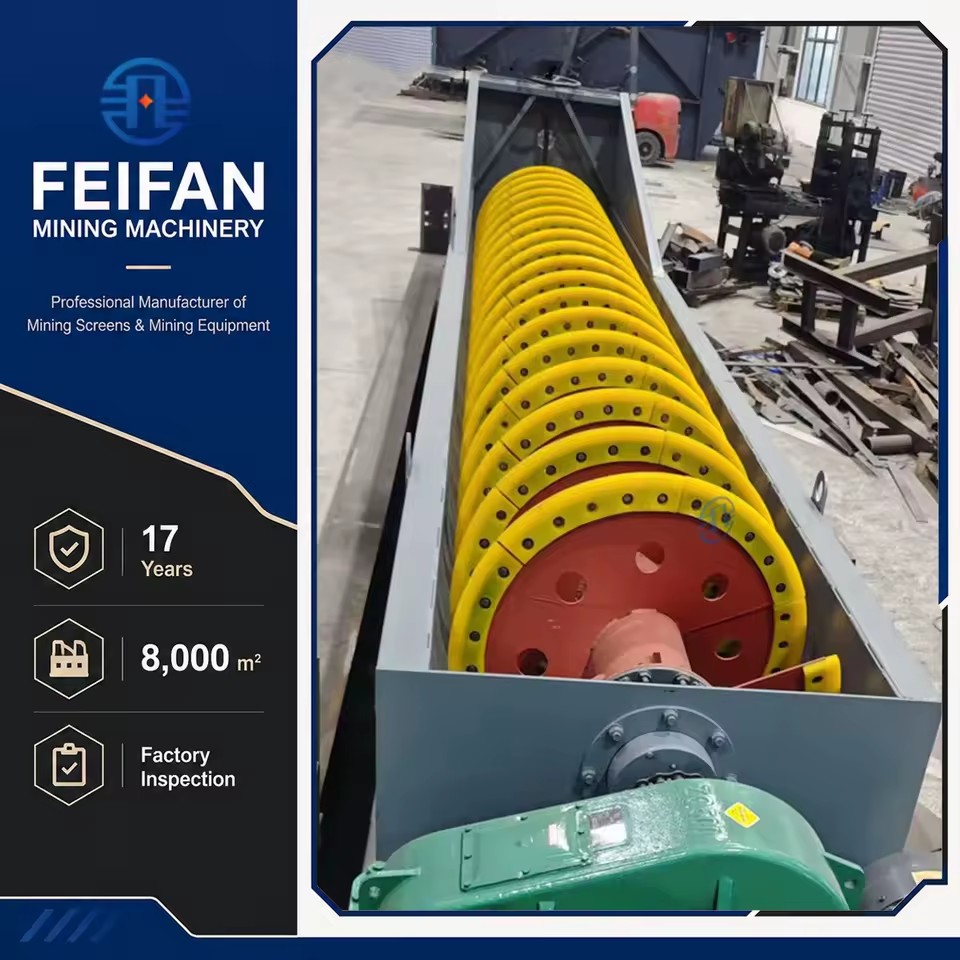 OEM Optimized Design Single Helix River Stone Cleaning Equipment Efficient Mineral Industry Spiral Sand Washing Machine
