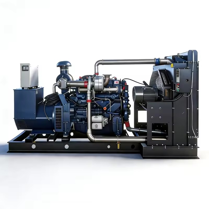 500KW Syngas Biomass Gas Biogas Natural Gas Generator Set Water Cooling System 80% Efficiency Environment-friendly 380V 1500 RPM