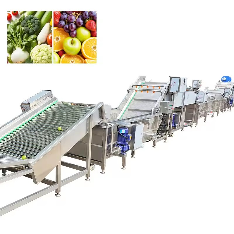 Industrial Multifunctional Vegetable & Fruit Washer for Fresh Cut Corn Energy Saving Food Grade