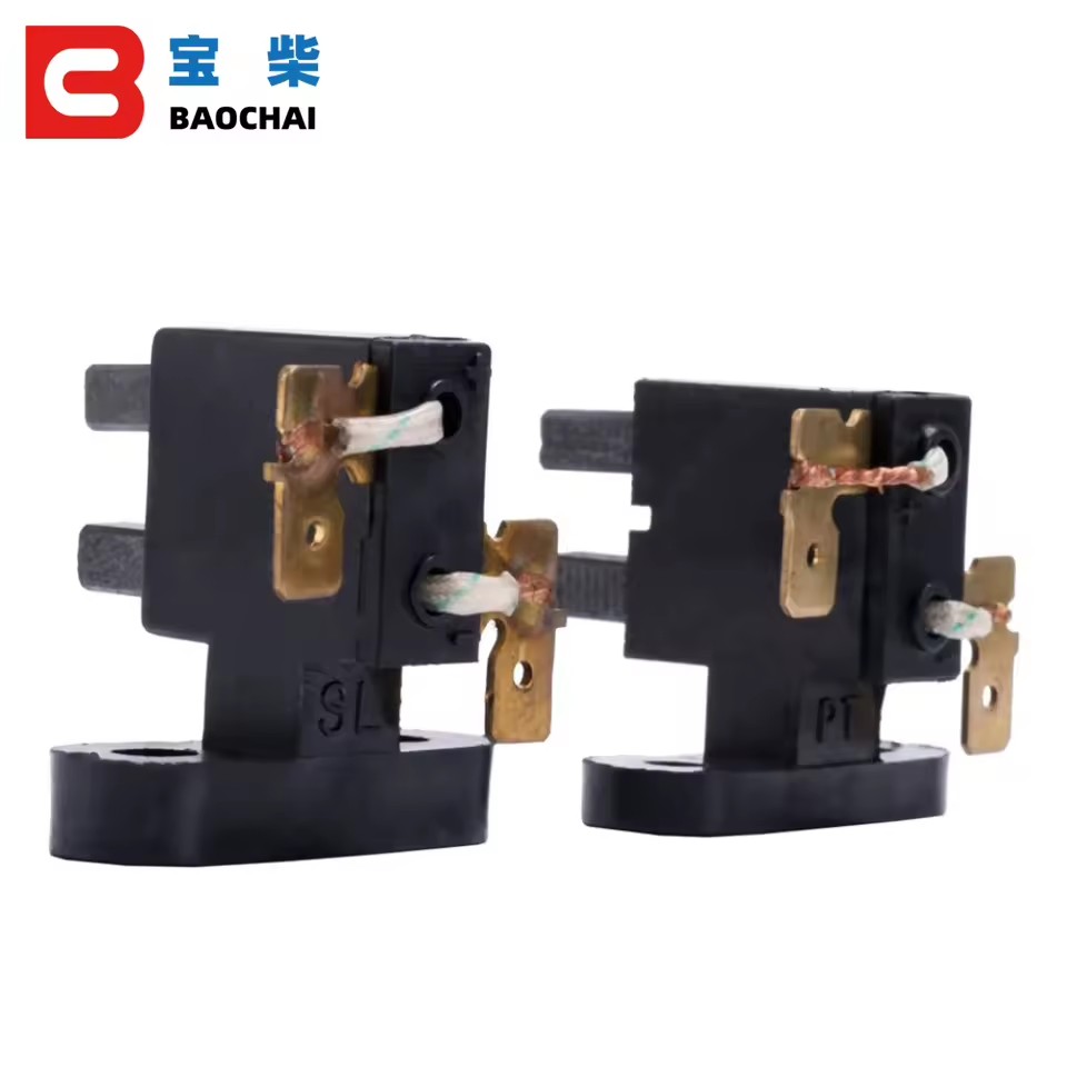 Gasoline Engine Auto Start Plastic Conductive Carbon Brush Holder for Gas Generator Parts 168 188 2KW 5KW GX390
