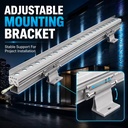 DMX512 Control Aluminum Alloy IP66 36W LED Outdoor Wall Mounted Building Light RGB Washer Light