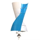 100W Spiral Vertical Axis Wind Turbine Wind Solar Green Power Generation System High-Strength Aluminum Alloy 12V/24V DC Source