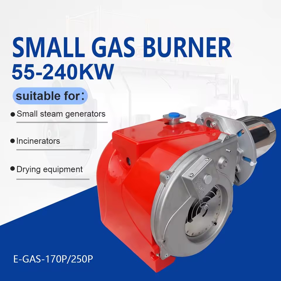 Industrial Single Stage Gas Burner Steam Generator Parts for Boiler Natural Gas/LPG Fuel Steel & Aluminum Alloy Construction