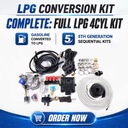 FC lpg Glp Sequential Injection System 5th Generation System Parts 4 Cyl Glp Kit Convert to lpg Glp Kit