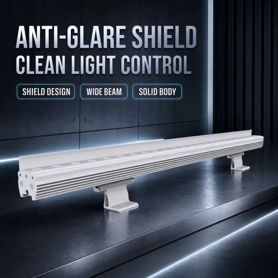 24V LED Wall Washer DC Low Voltage IP65 RGBW 36W Outdoor Linear Light for Safe Building Facade Landscape Lighting