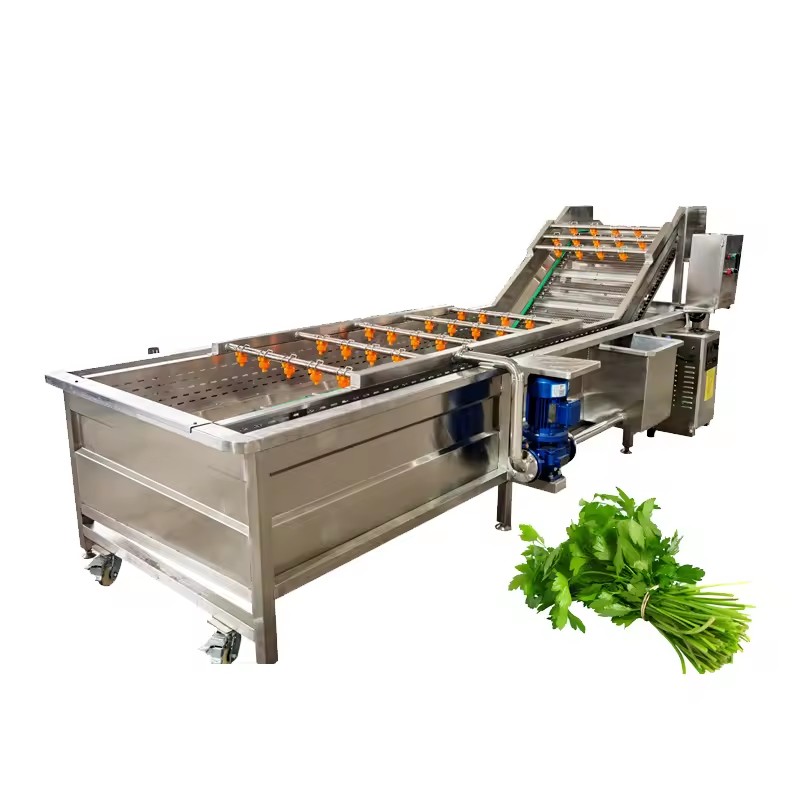 Commercial Industrial Multifunctional Vegetable Fruit Washer Machine Corn Processing High Efficiency Food Grade Stainless Steel