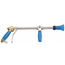 High-Range Hydraulic Long-Range Turbo Lance Sprayer 20-Meter Blue Indicated Orchard Spraying Palm Trees 1/2 Male Thread