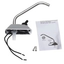 RV Marine Kitchen Sink Stainless Steel 12V Faucet Tap for Camper Caravan with Full 360 Degree Rotation