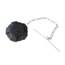 D.76 Bayonet Gas Generator Fuel Cap Black Vented in Plastic and Steel for Gasoline Diesel Tank Cap Water Oil Lubricants