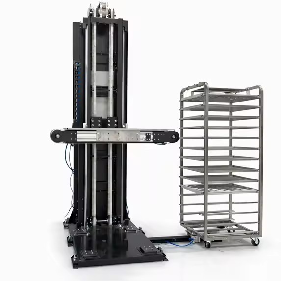 Industrial Automatic Tray Loading And Unloading System For Bakery Manufacturing