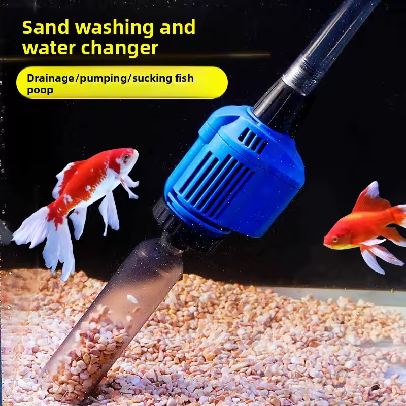 SUNSUN Aquarium Sand Cleaner, Water Changer, Filter, Automatic Electric Waste Cleaner, and Fish Waste Removal Pump.