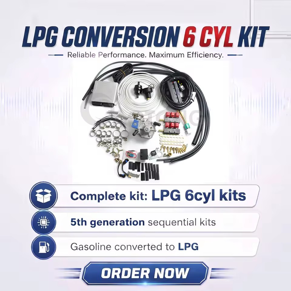 The LPG 6cyl Conversion Kit Is a Dual-fuel Sequential System for Multi-point Fuel Injection Gasoline to LPG Conversion