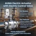 New Original AUMA Electric Actuator SA SQ Multi Turn Part Turn Valve Actuator Oil Gas Treatment Power Plant Electric Actuator