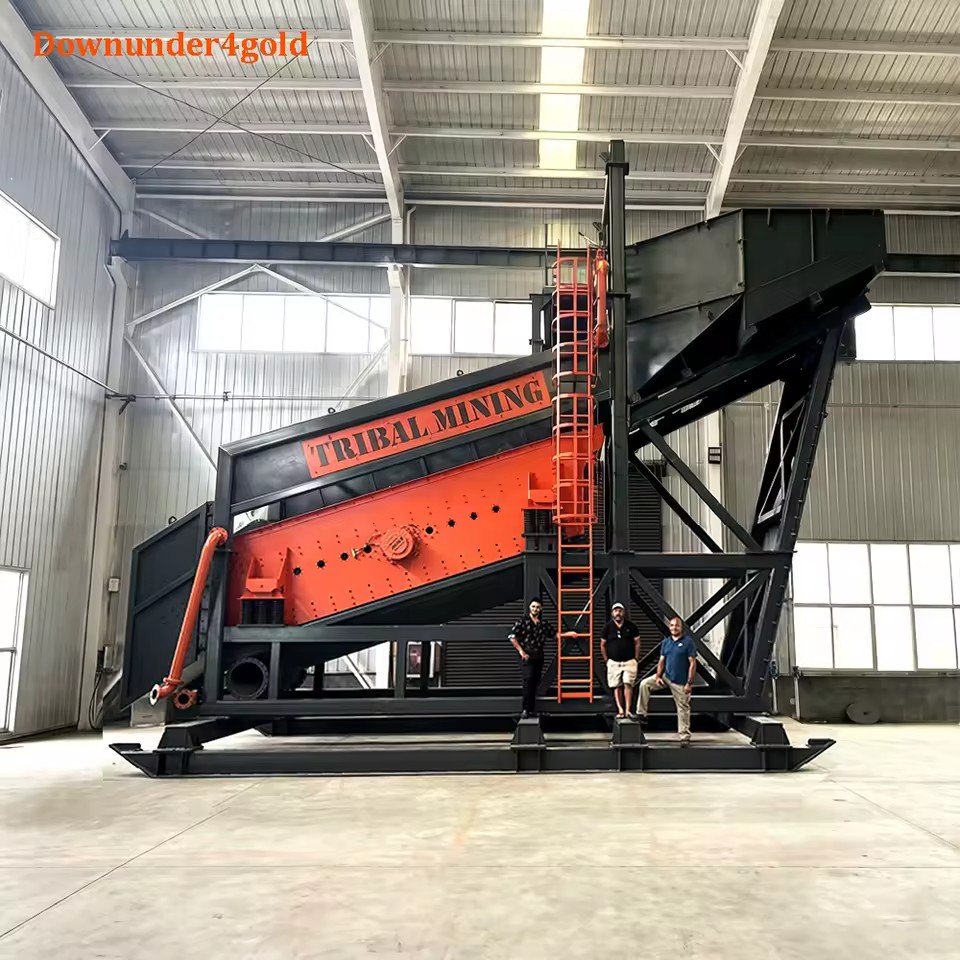 Low Energy Gold Shaker Deck Screen 500 Tons/Hour Gold Wash Plant with Heavy Mineral Concentration for Fine Gold Capture