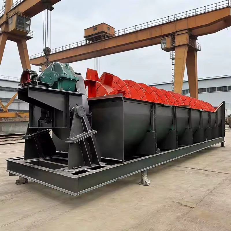 SHANGPIN Manganese Steel Integrated, Long-lasting, Spiral Sand Washing Machine, with Large Processing Capacity Mining Machinery