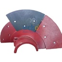 High Quality Chromium Construction Machinery Sand Washer Wear Parts 44x20 Paddle Tips and Flight Shoes