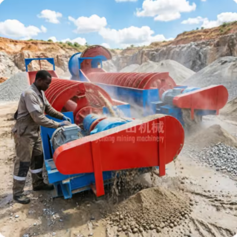 High Weir Spiral Classifier for Ore Beneficiation Mining Mineral Processing Production Line
