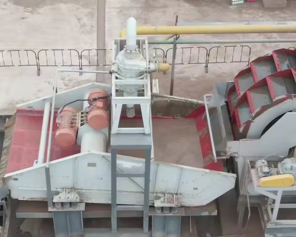 LZZG Good Quality Water Saving Wheel Sand Washer Machine 30-50t/h AC Motor for M-Sand River Sand Washing Plant 2-Year