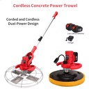 Handheld Electric Cement Mortar Trowel Wall Polishing Machine 6 Speed Portable Concrete Render Plastering Smoothing Machine