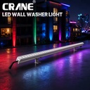 Outdoor IP65 Rated Aluminum Building Facade DMX512 RGBW LED Wall Washer Lighting with 5-Year Warranty and High Brightness