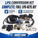 FC lpg 4 Cylinder Engine Car Conversion Kits Glp Gas 5th Generation Convert System Complete Kit for Autogas Convert Equipment