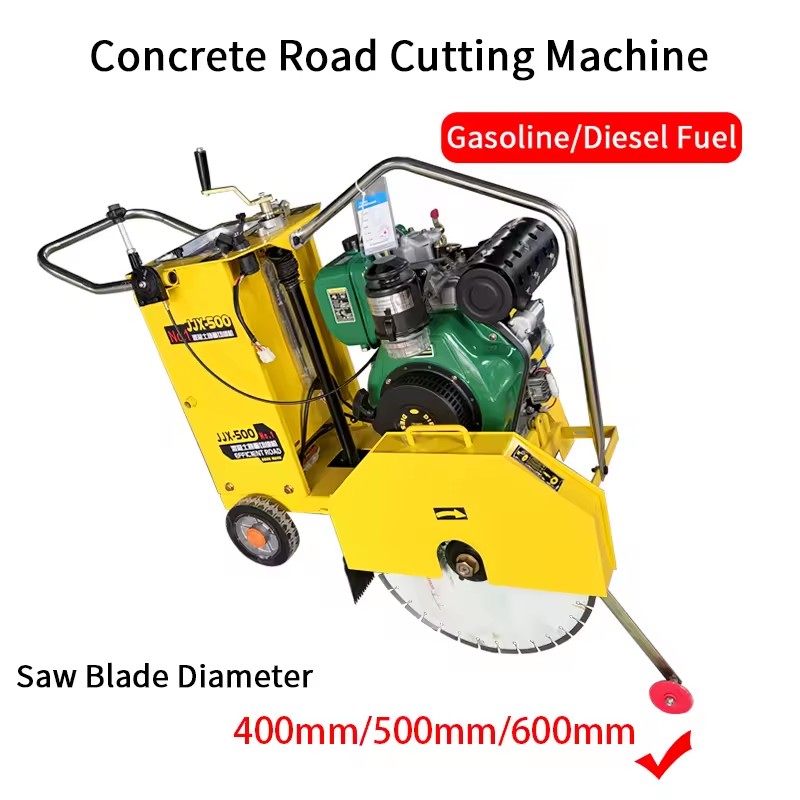 Gasoline Walk Behind Concrete Saw Cutting Machine with Diamond Blade Asphalt Road Cutter for Construction Road Cutting Machine