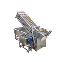 Automatic Multifunctional Vegetable and Fruit Bubble Washer with Corn Processing Capability Food Grade High Efficiency