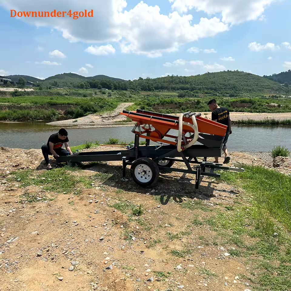 OEM/ODM Availability 5 Tons/Hour Gold Shaker Wash Plant with Anti Rust for River Gold Mining