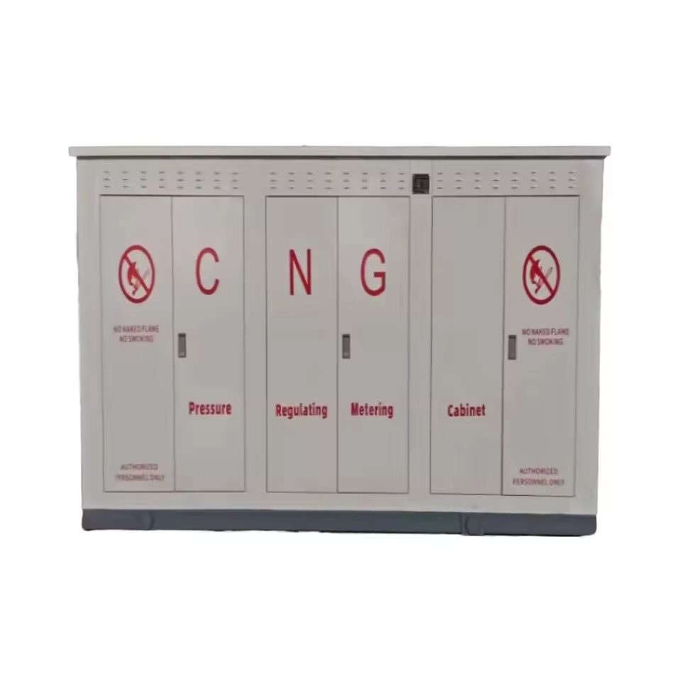 PCCD Natural Gas PRMS Skid CNG Pressure Regulators 200-250 Bar Inlet 500-5000SCM/Hour Flow Rate ISO9001 Certified High