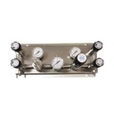 Semi-Automatic Pneumatic Gas Control System Stainless Steel Changeover Panel Primary Pressure Regulator High Temperature